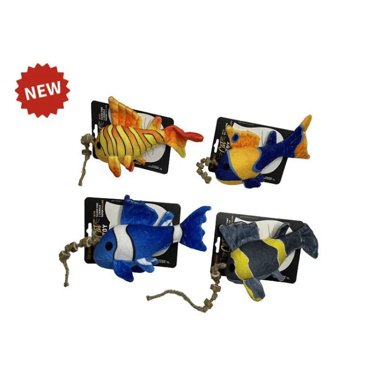 Φωτογραφία προϊόντος: Παιχνίδι Γάτας Pet Interest 3D Tropic Fish with Feather with Silver Vine