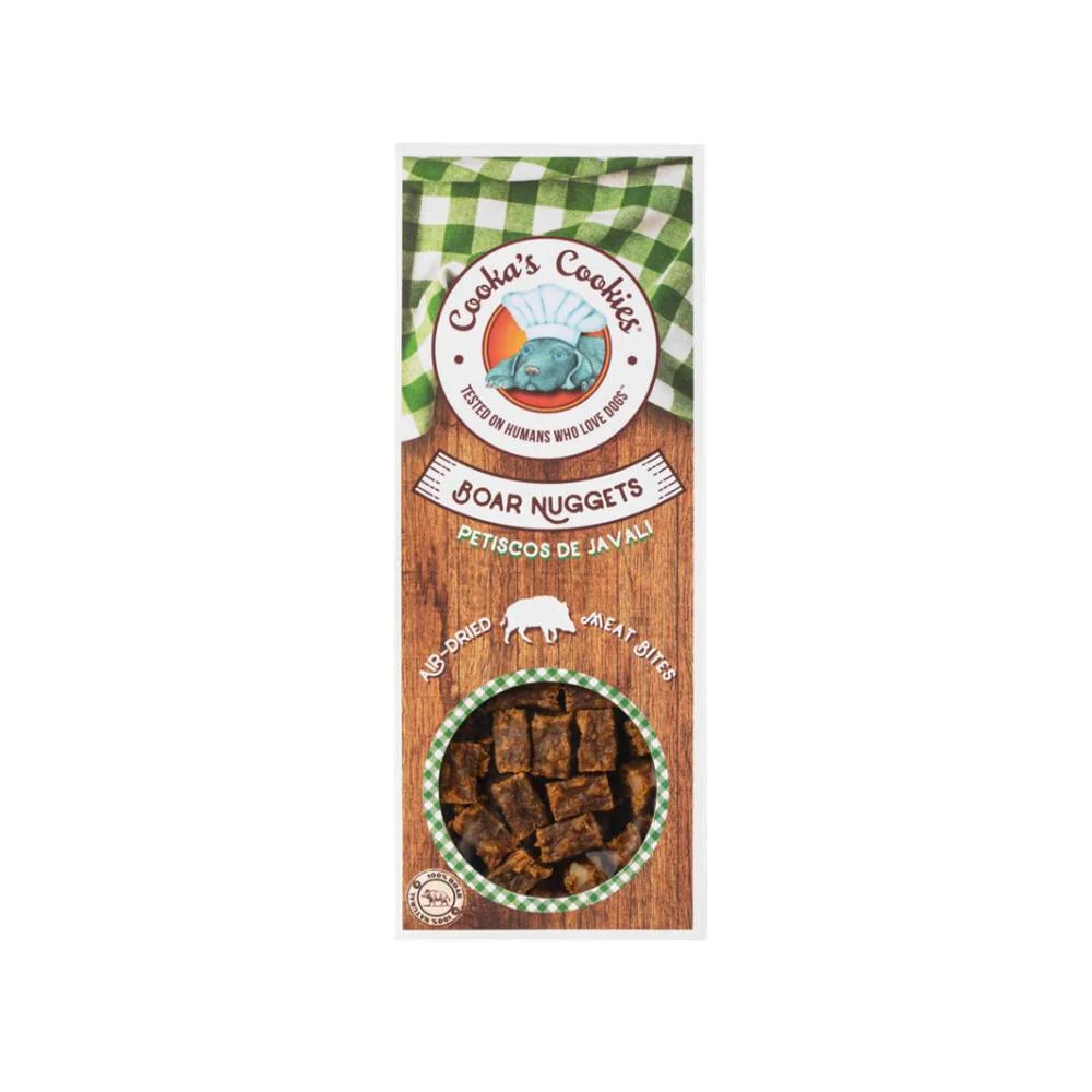 Φωτογραφία προϊόντος: Cooka's Cookies Cookas Cookies Boar Nuggets Air-Dried Λιχουδιά Αγριογούρουνο 60gr