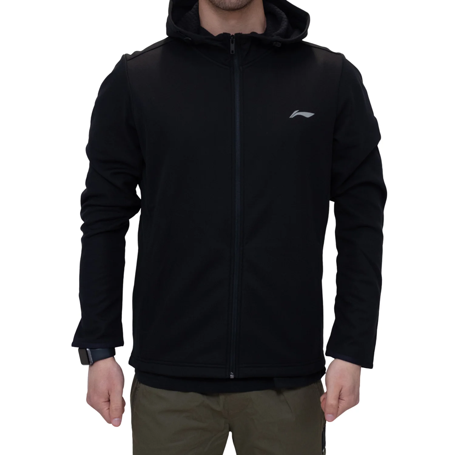 Φωτογραφία προϊόντος: Ανδρικό Φούτερ Li Ning Running track top - ΜΑΥΡΟ