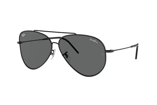Φωτογραφία προϊόντος: Γυαλιά Ηλίου Ray-Ban Aviator Reverse Lenny Kravitz Unisex μεταλλικά μαύρα με γκρι φακούς 0101s 002gr 59mm