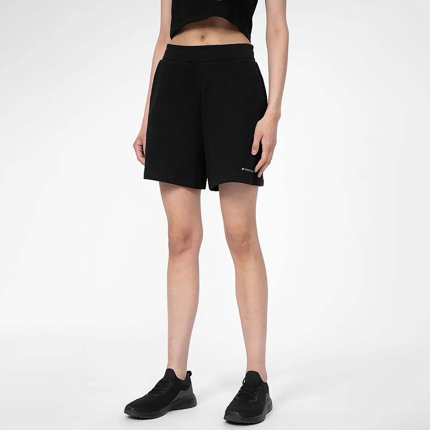 Φωτογραφία προϊόντος: 4F WOMEN'S SWEAT SHORTS ΜΑΥΡΟ