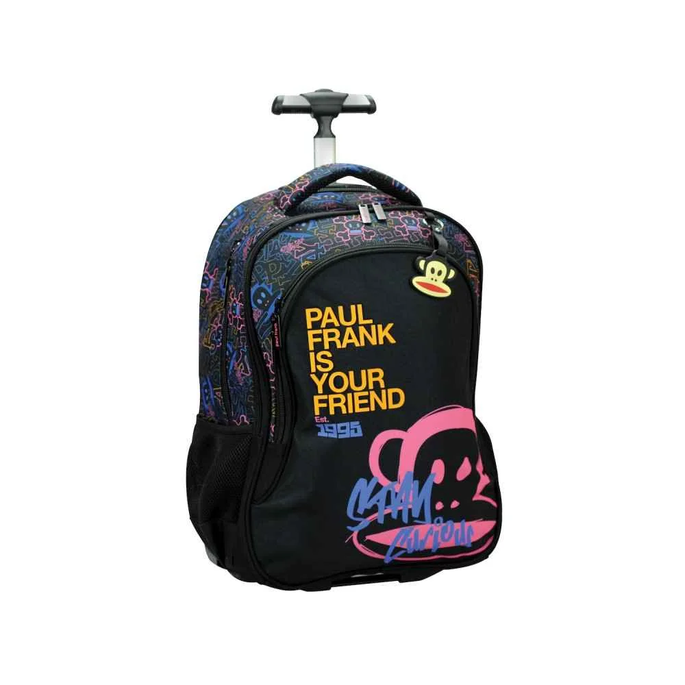 Φωτογραφία προϊόντος: GIM Paul Frank Σχολική Τσάντα Τρόλεϊ Δημοτικού Is Your Friend 30lt 376-01074