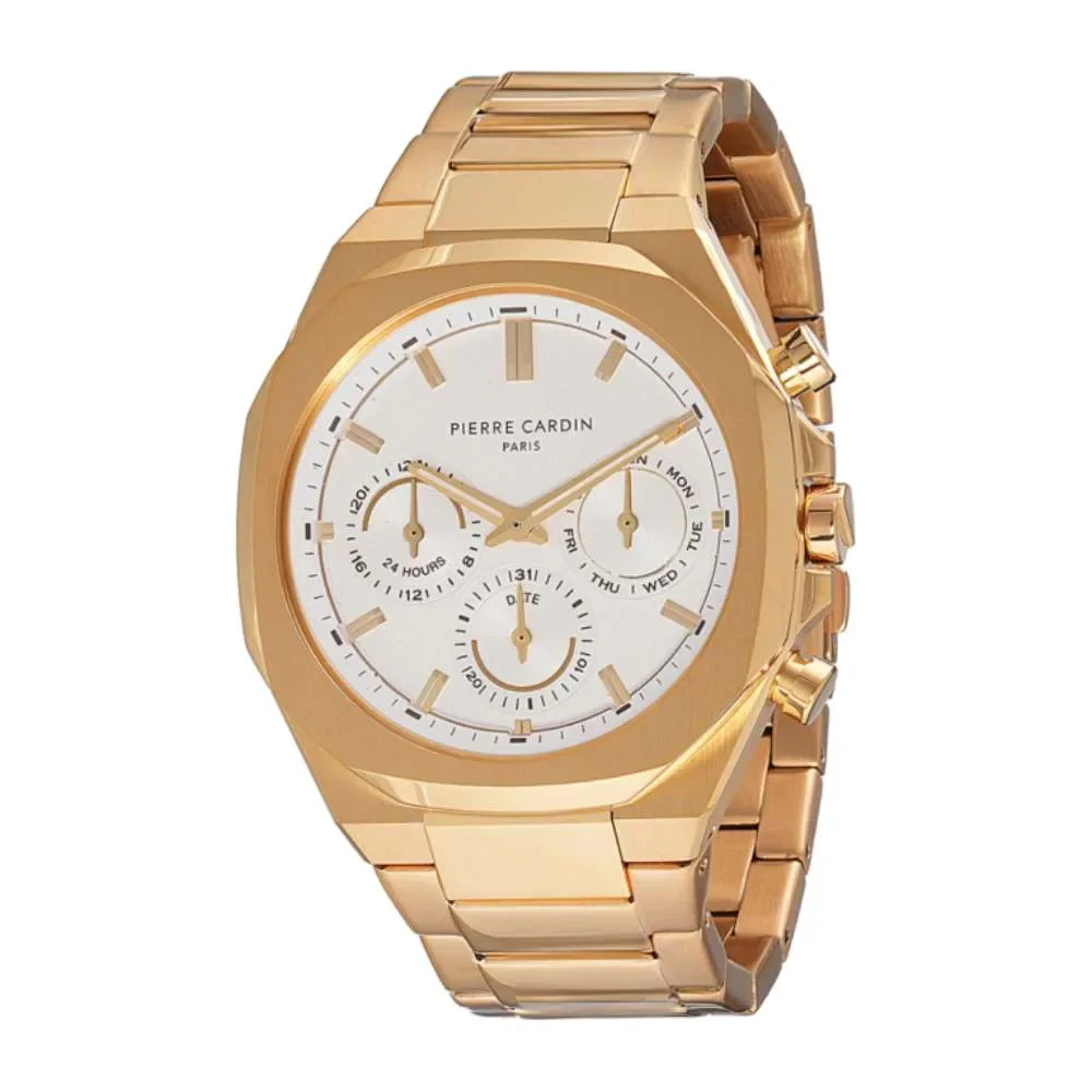 Φωτογραφία προϊόντος: Pierre Cardin Elysee chrono gold white dial