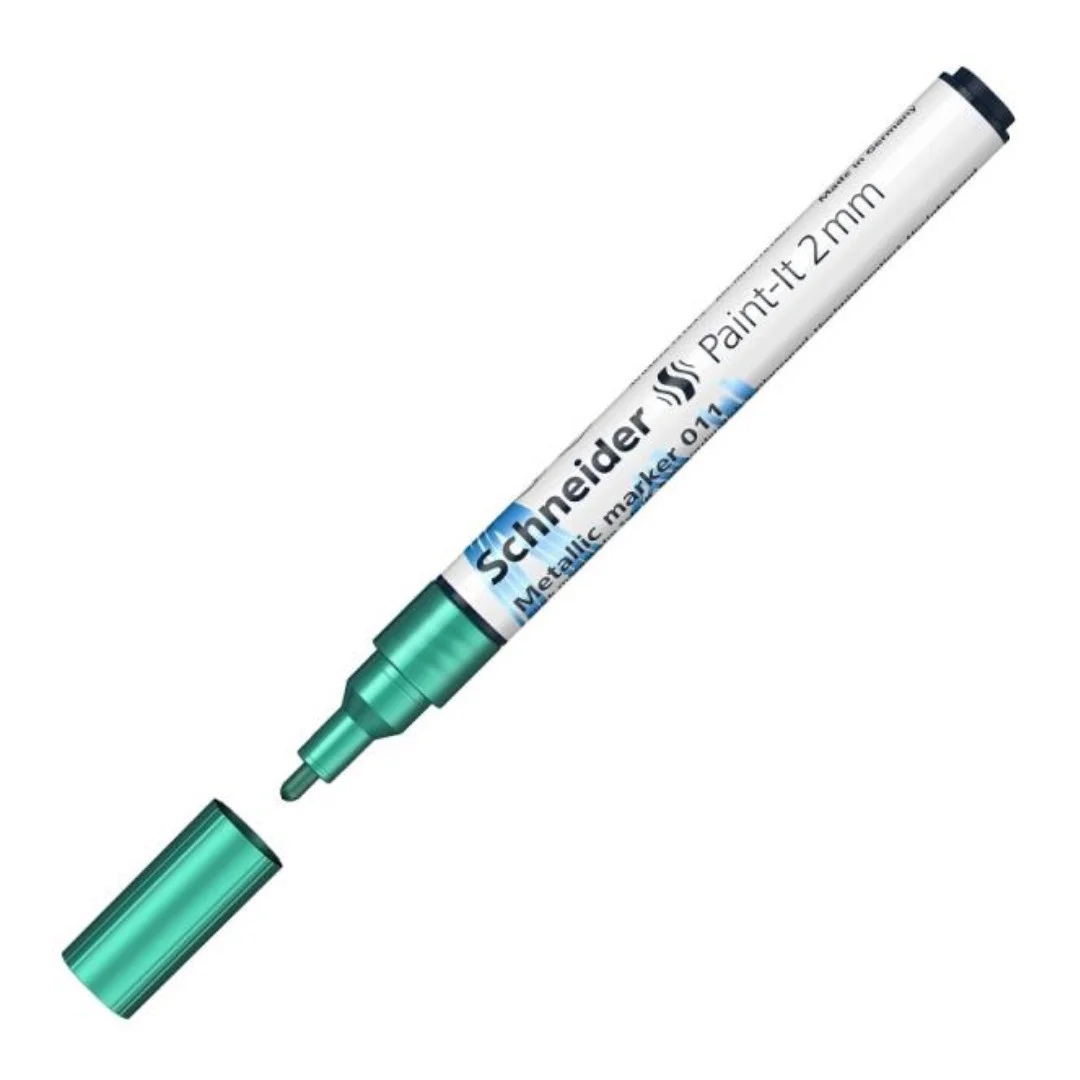Φωτογραφία προϊόντος: Schneider Μαρκαδόροι Paint-it Metallic 011 (2mm) Green