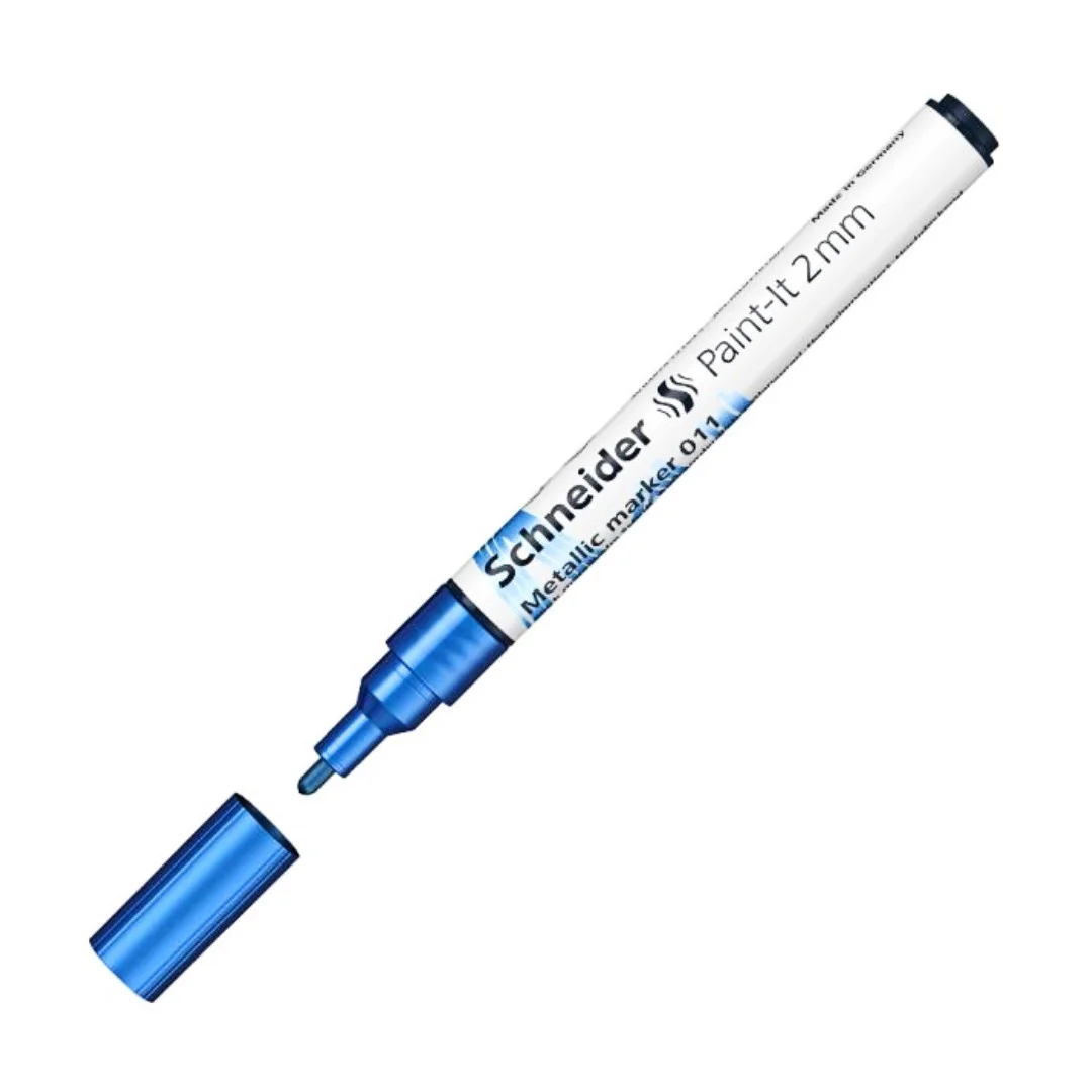 Φωτογραφία προϊόντος: Schneider Μαρκαδόροι Paint-it Metallic 011 (2mm) Μπλέ