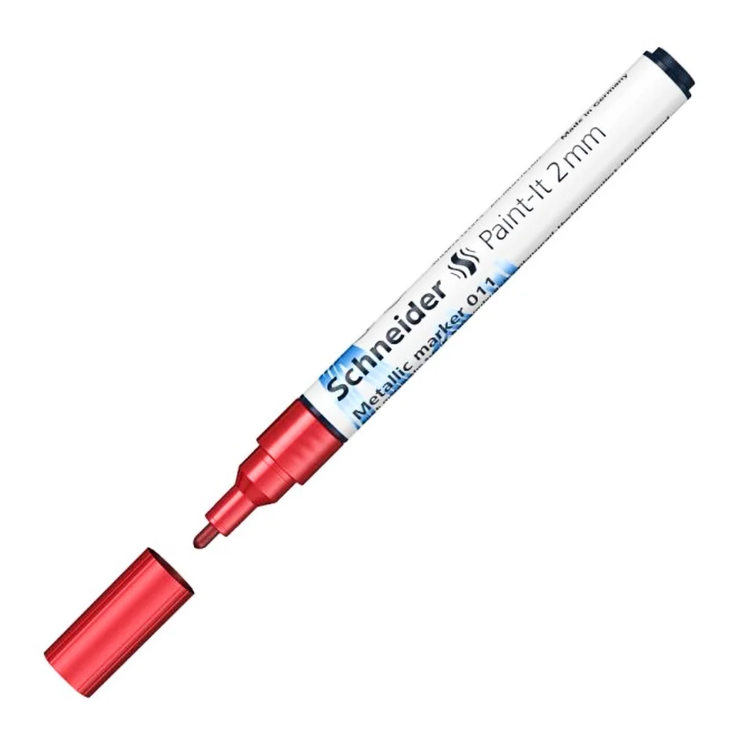Φωτογραφία προϊόντος: Schneider Μαρκαδόροι Paint-it Metallic 011 (2mm) Red