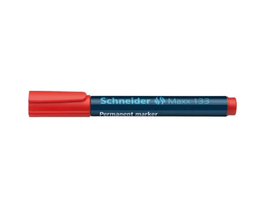Φωτογραφία προϊόντος: Schneider Maxx 133 permanent μαρκαδόρος κόκκινος με πλακέ μύτη 1-5 mm