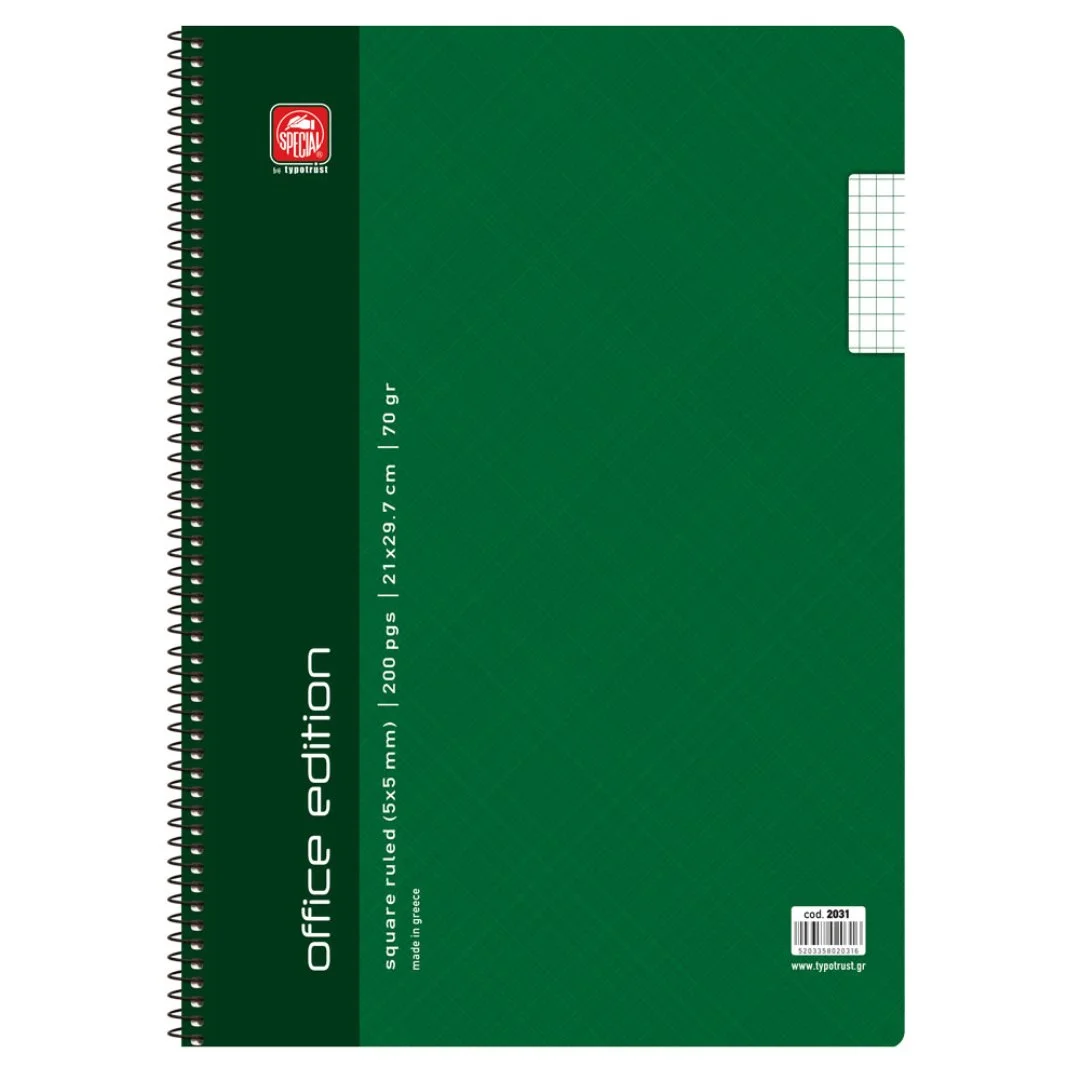 Φωτογραφία προϊόντος: TYPOTRAST Σπυράλ Τετράδιο office edition Α4 ΚΑΡΡΕ 100φ