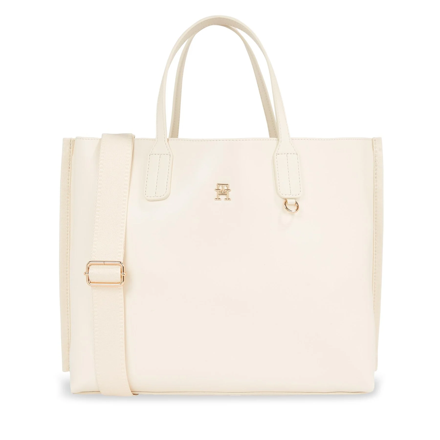 Φωτογραφία προϊόντος: TOMMY HILFIGER ΓΥΝΑΙΚΕΙΑ ΤΣΑΝΤΑ SATCHEL AW0AW15692 SS24, ΕΚΡΟΥ-ΙΒΟΥΑΡ, Γυναίκα