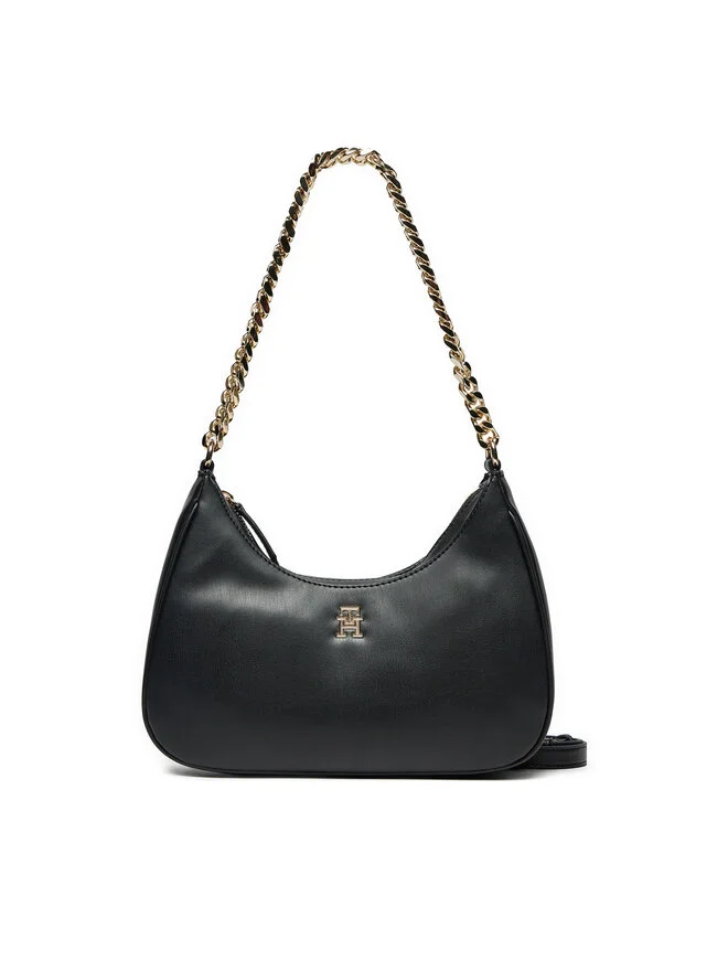 Φωτογραφία προϊόντος: TOMMY HILFIGER ΓΥΝΑΙΚΕΙA ΤΣΑΝΤΑ REFINED CHAIN CROSSOVER AW0AW16438, ΜΑΥΡΟ, Γυναίκα