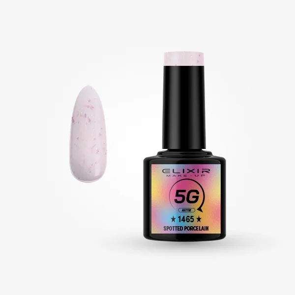 Φωτογραφία προϊόντος: Elixir Makeup Elixir Make-Up Semigel Nail Polish (Spotted porcelain)#1465 8ml