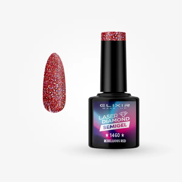 Φωτογραφία προϊόντος: Elixir Makeup Elixir Make-Up Semigel Nail Polish (Rebellious red)#1460 8ml