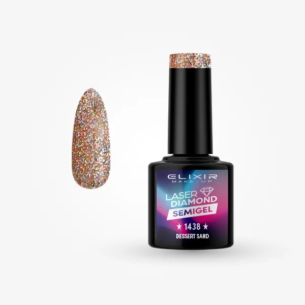 Φωτογραφία προϊόντος: Elixir Makeup Elixir Make-Up Semigel Nail Polish ( Dessert sand)#1438 8ml