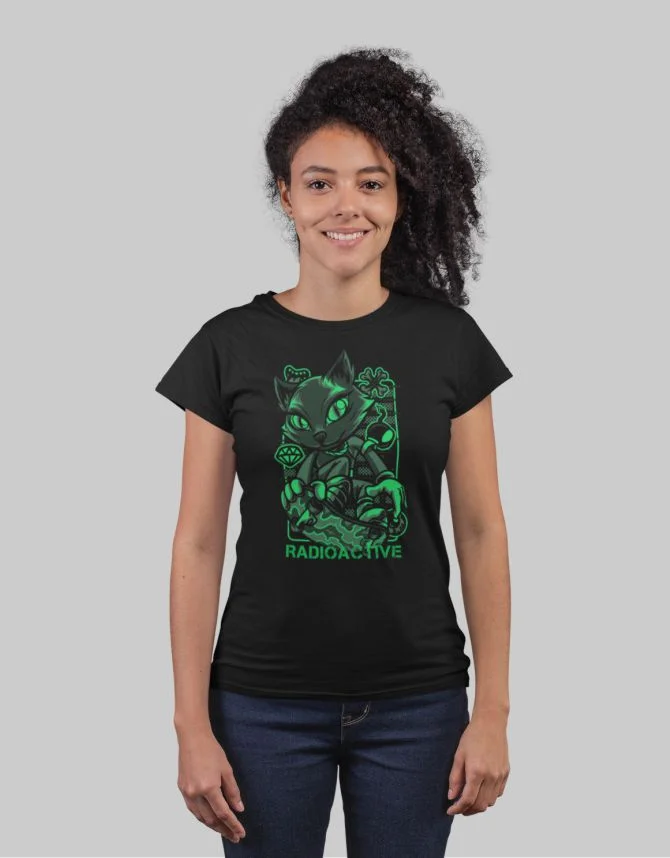 Φωτογραφία προϊόντος: ΤΚΤ Radioactive Mutant Cat W T-Shirt