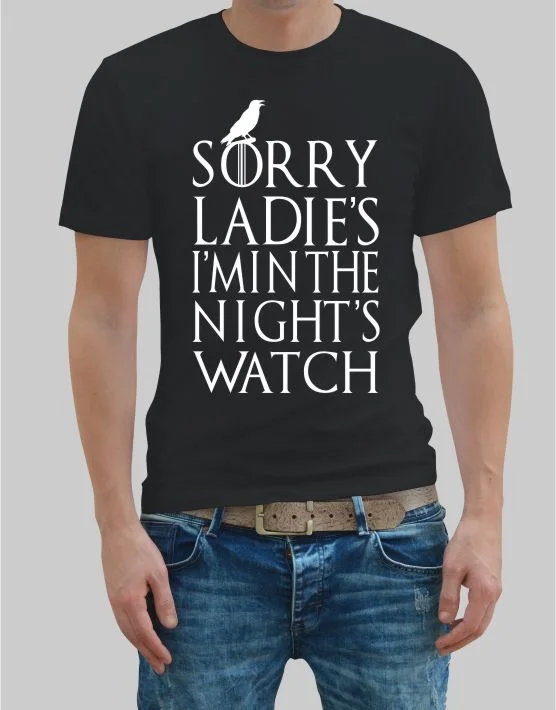 Φωτογραφία προϊόντος: TKT Sorry ladies i m in the night s watch t-shirt