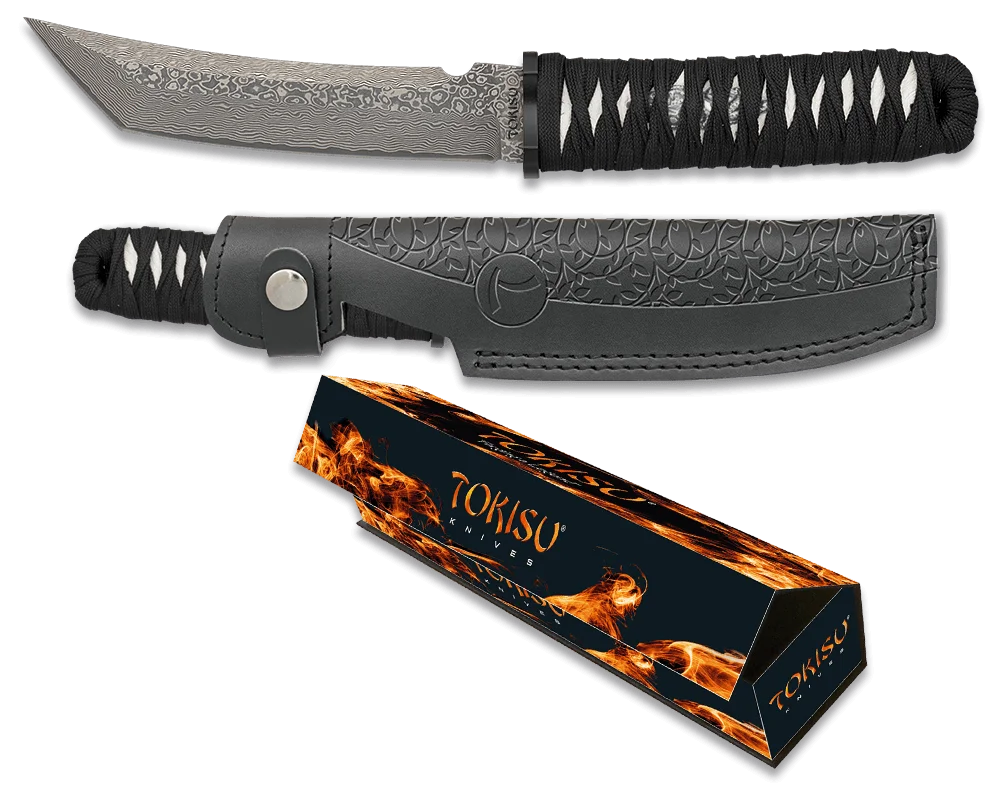 Φωτογραφία προϊόντος: ΜΑΧΑΙΡΙ TOKISU Damask knife 15.30cm CNC. Leather sheath, 32623