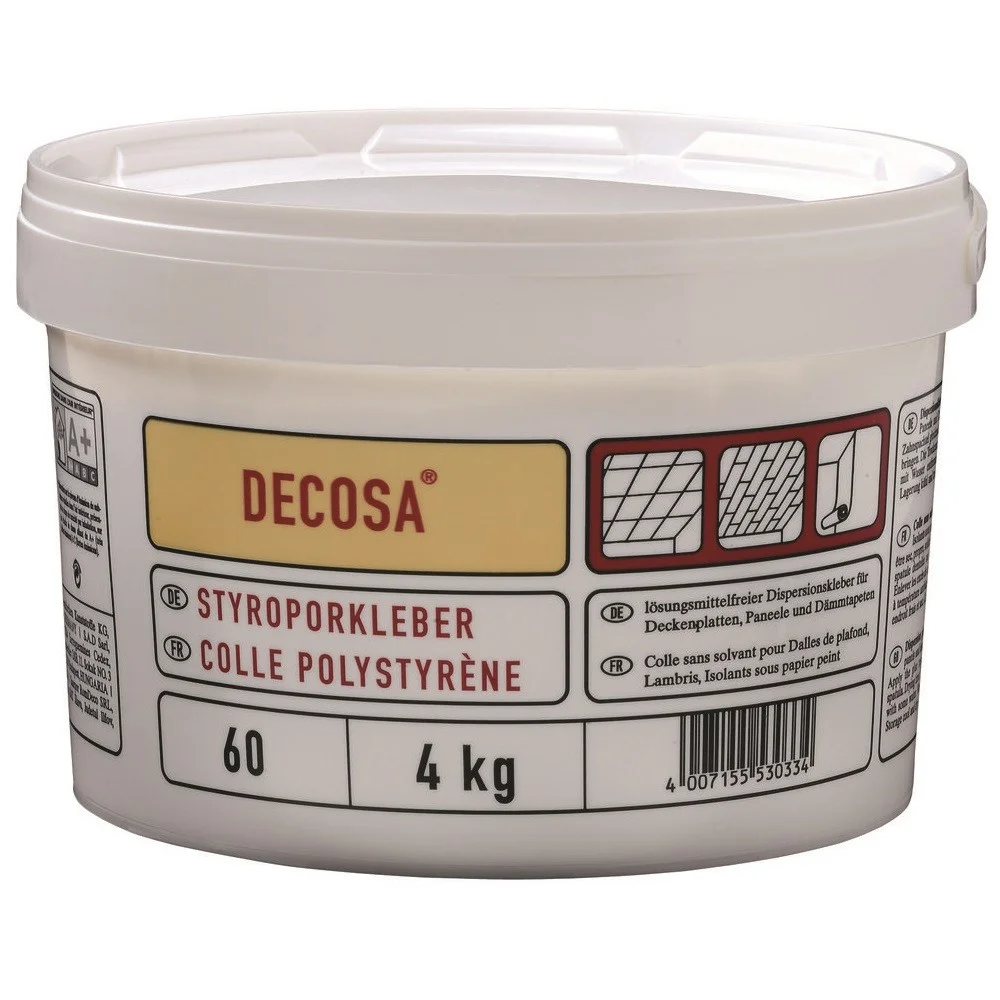 Φωτογραφία προϊόντος: GTMED Κόλλα Decosa 4 KG για την επικόλληση πλακών οροφής