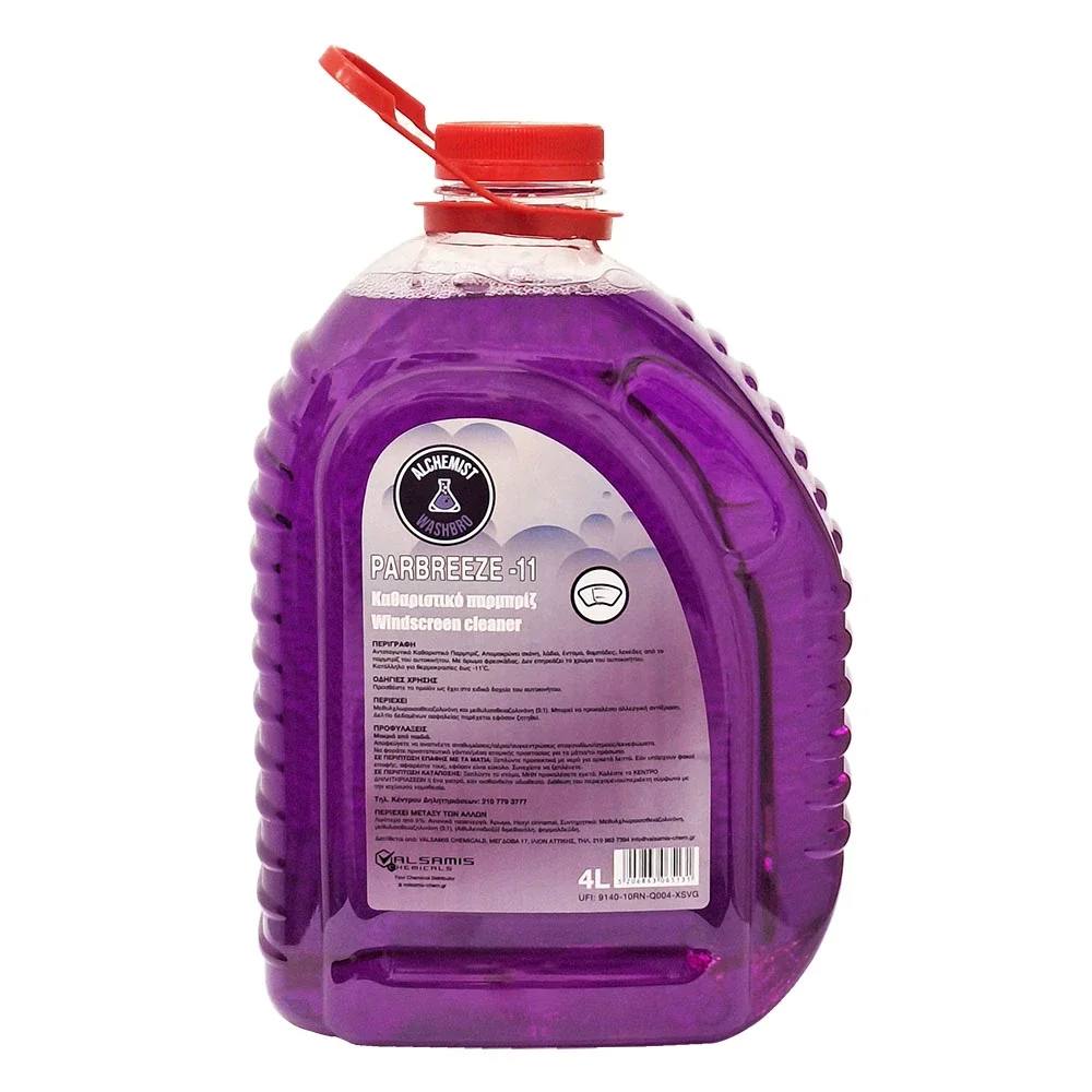 Φωτογραφία προϊόντος: ALCHEMIST WASHBRO PARBREEZE -11 Χειμερινό Καθαριστικό παρμπρίζ -11°C 4Lt