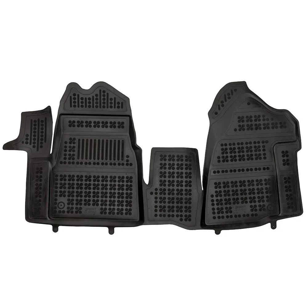 Φωτογραφία προϊόντος: Renault Master (2024+) front with an extra material on the driver side, 3 θέσεων λαστιχένια μαύρα πατάκια σκαφάκια Rezaw Plast - 1τμχ