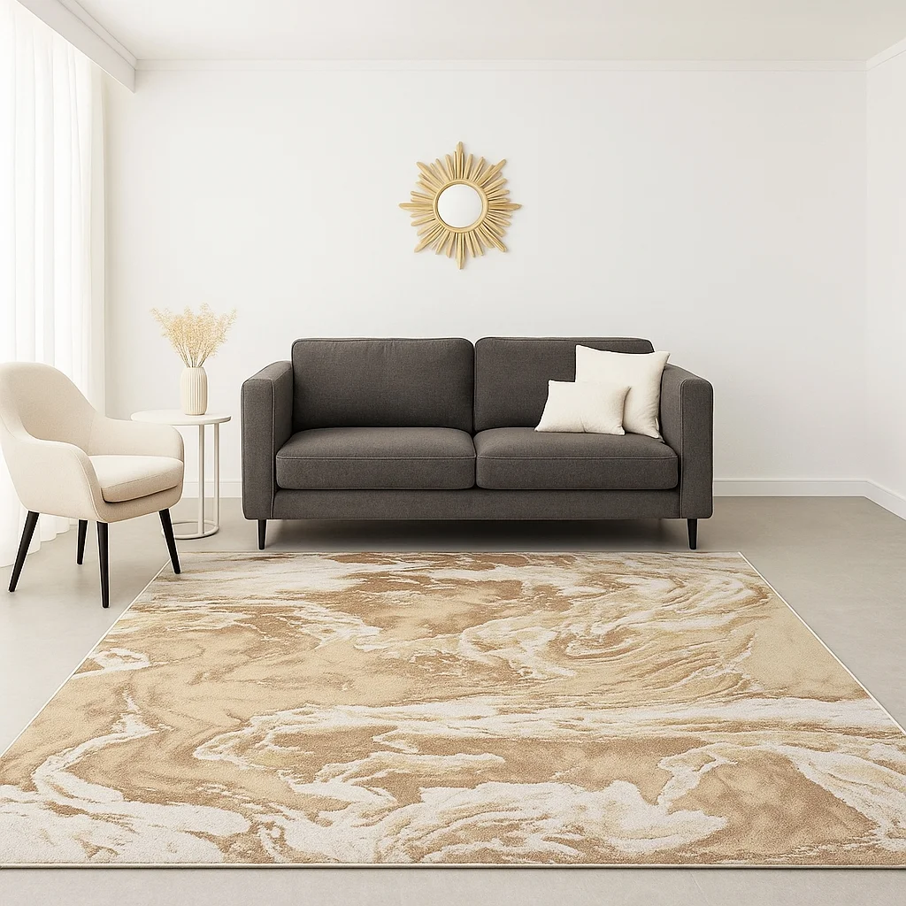 Φωτογραφία προϊόντος: Saray Home Χαλιά Σετ Κρεβατοκάμαρας Springs 167X200267X130 SPG11-BG-SET Μπεζ caremel b. ivory - LUX