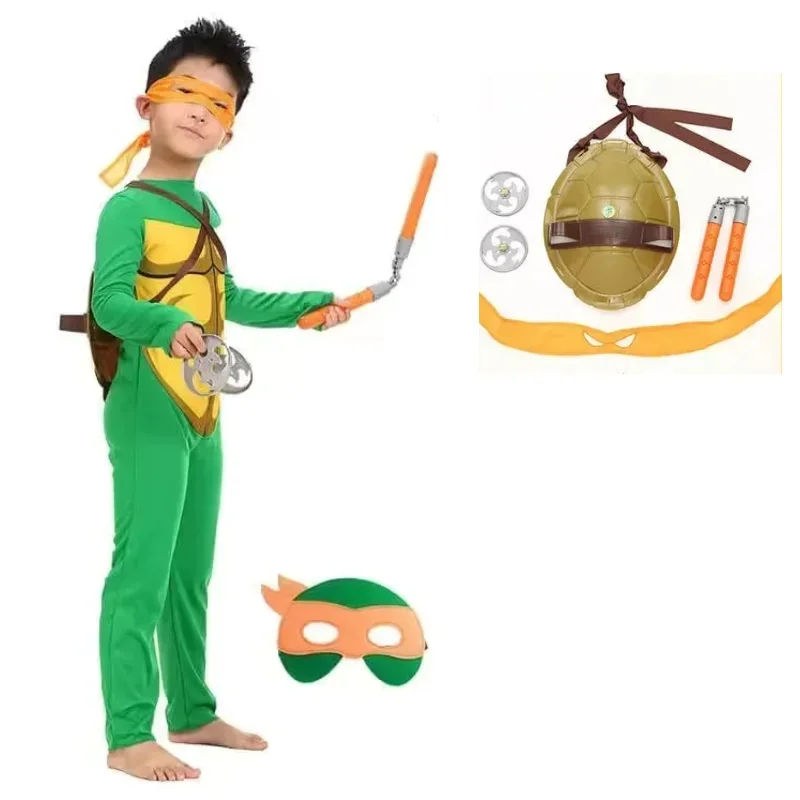 Φωτογραφία προϊόντος: Παιδική Στολή Ninja Turtle Πορτοκαλί Alice Party 72137