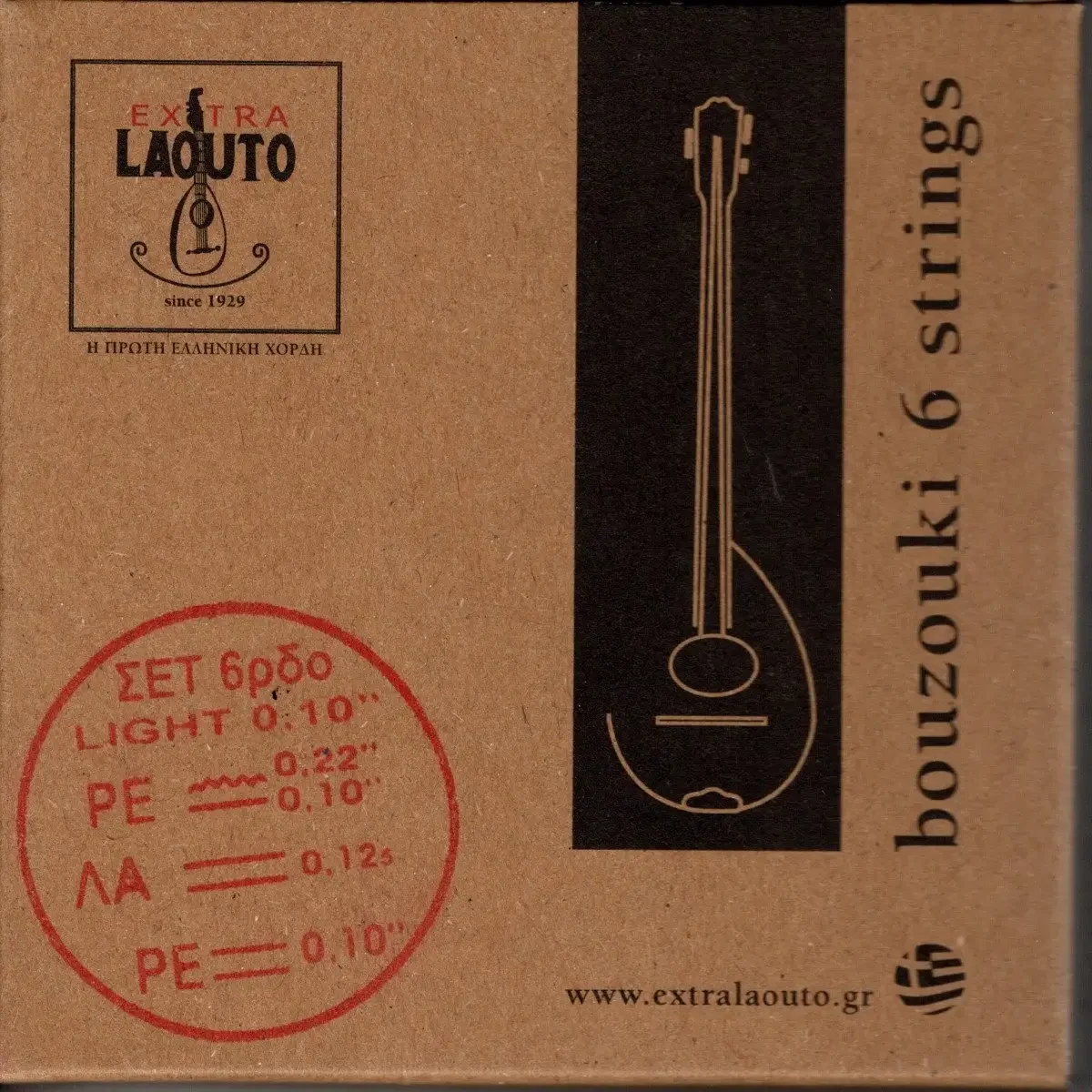 Φωτογραφία προϊόντος: Extra Laouto Classic Extra Light Xορδές 6χορδου Μπουζουκιού 010