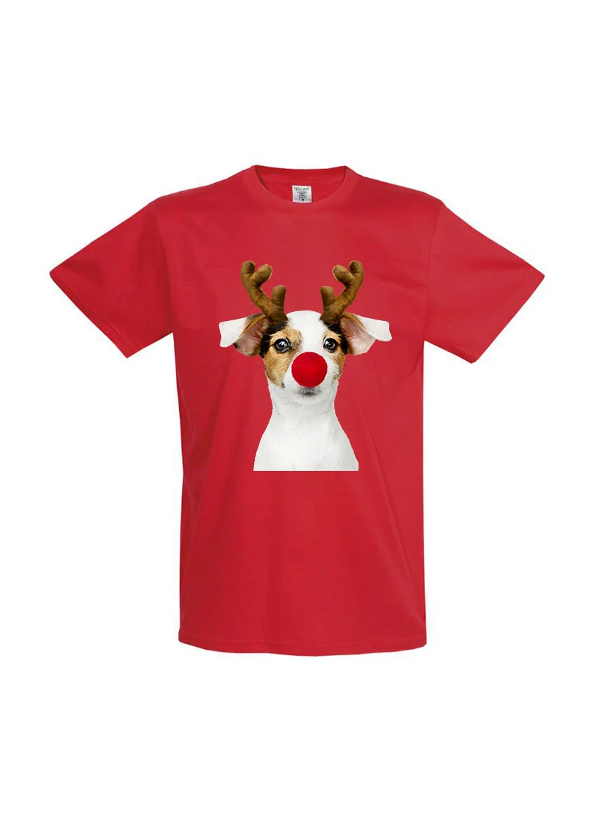 Φωτογραφία προϊόντος: Christmas Dog T-shirt 145 RED