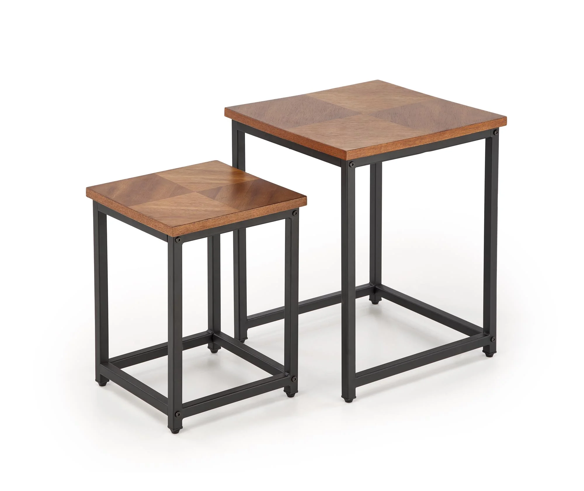 Φωτογραφία προϊόντος: DIOMMI ELZA set of 2 coffee tables, walnut/black