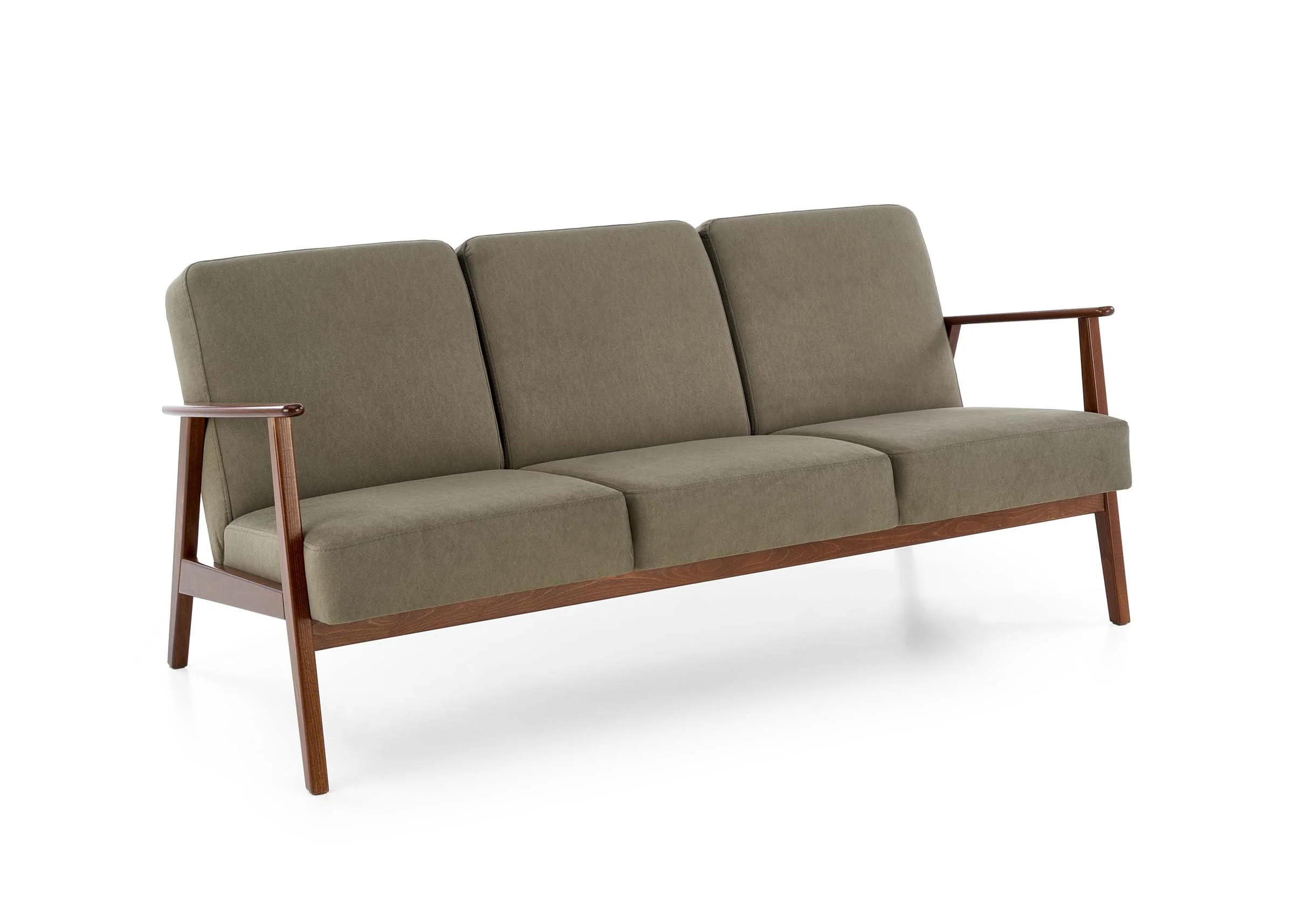 Φωτογραφία προϊόντος: DIOMMI MILANO 3S sofa, olive CASTEL#39 / dark walnut
