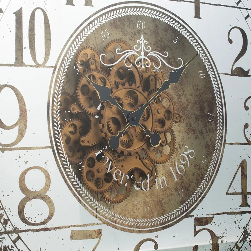 Φωτογραφία προϊόντος: Artekko Clock Ρολόι Τοίχου με Καθρέφτη MDF Γυαλί Μπρονζέ (81.8x10.2x81.8)cm - Ξύλο/Μέταλλο - 81Μx10Π