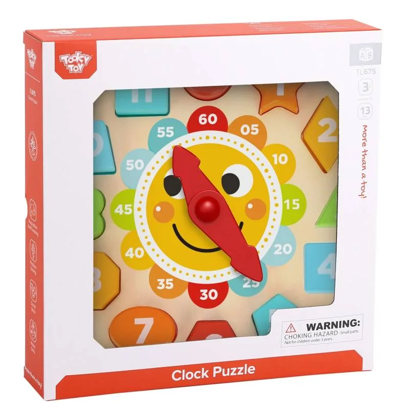 Φωτογραφία προϊόντος: 4M Tooky Toy - Ξύλινο παζλ ρολόι