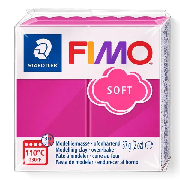 Φωτογραφία προϊόντος: Exas paper Fimo Soft Πηλός Raspberry