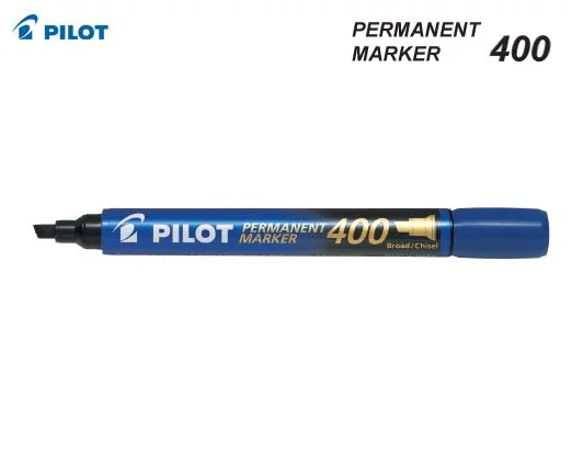 Φωτογραφία προϊόντος: Μαρκαδόρος pilot permanent marker 400 πλακέ μύτη μπλε