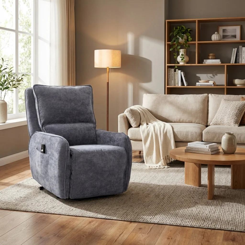 Φωτογραφία προϊόντος: INSIDE Zen πολυθρόνα Relax Lift 81,5x96x105εκ. με ηλεκτρική ανάκλιση Γκρι Σκούρο ύφασμα