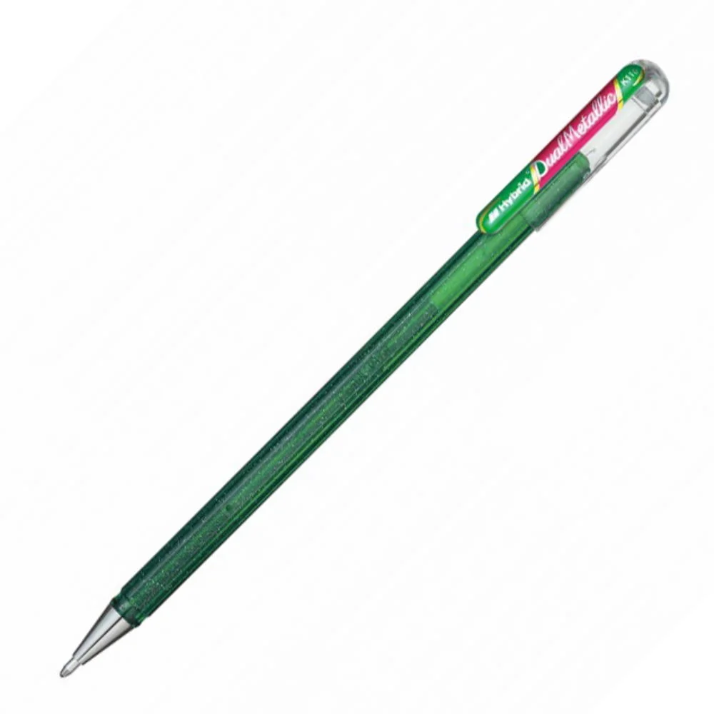 Φωτογραφία προϊόντος: Στυλό Pentel dual metallic πράσινο-κόκκινο 1.0 mm