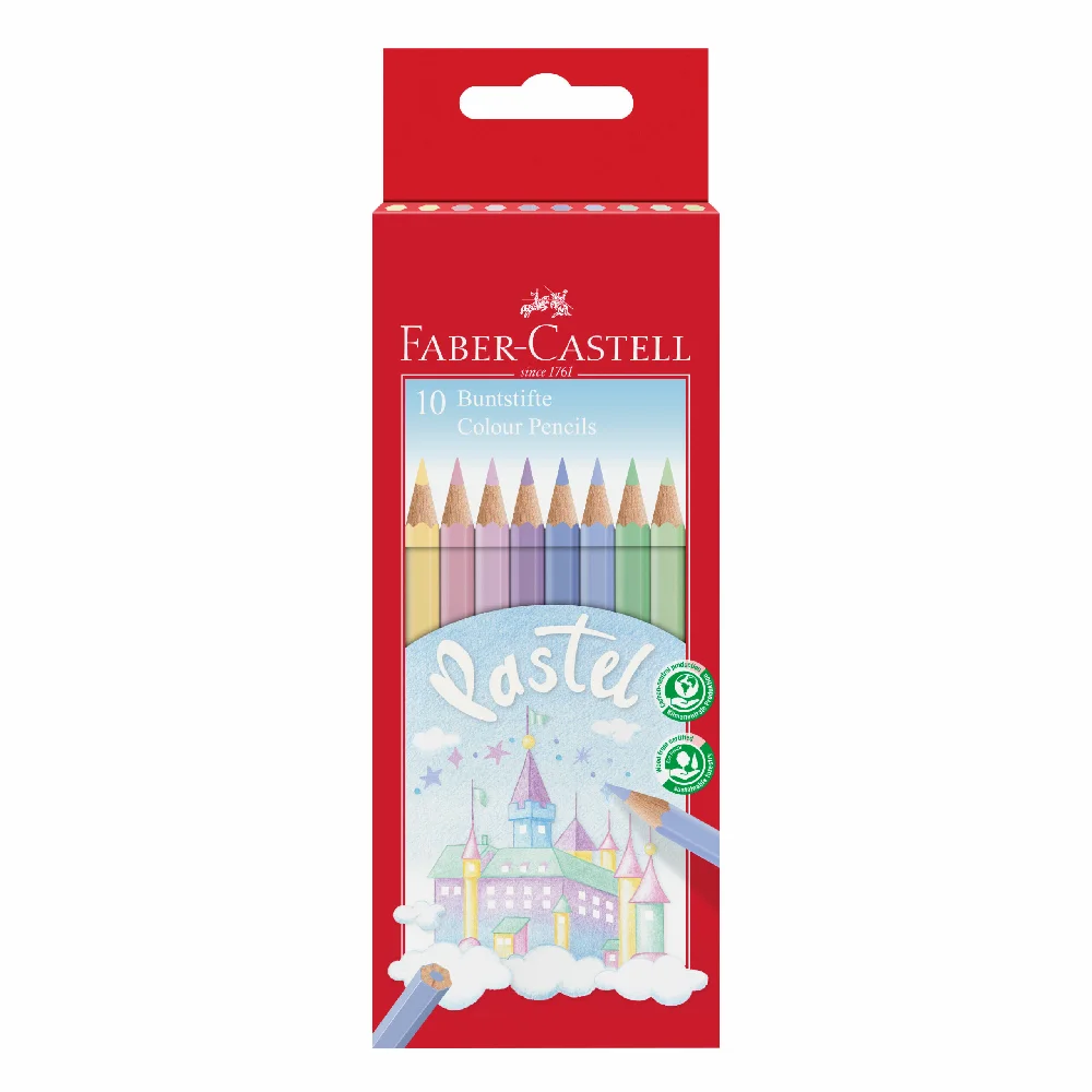 Φωτογραφία προϊόντος: Ξυλομπογιές faber castell pastel 10 χρώματα