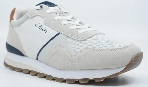 Φωτογραφία προϊόντος: S.Oliver ανδρικό sneaker δέρμα λευκό 5-13627-28 100 White
