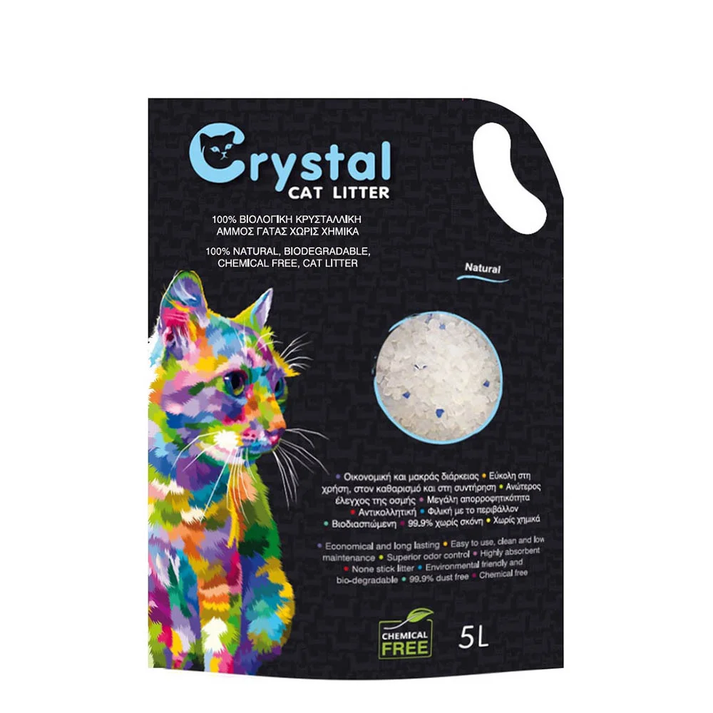 Φωτογραφία προϊόντος: Pet Camelot Crystal Cat Litter Natural Κρυσταλλική Άμμος 5L