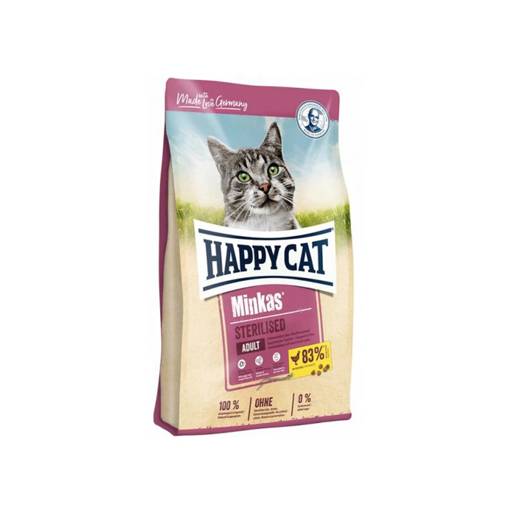Φωτογραφία προϊόντος: Happy Cat Minkas Sterilised Τροφή Για Στειρωμένες Γάτες 10kg