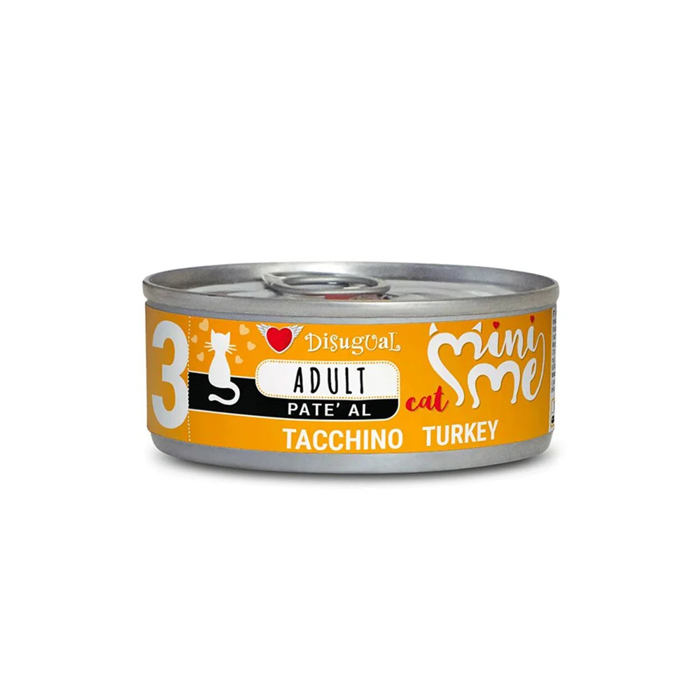 Φωτογραφία προϊόντος: Κονσέρβα γάτας Disugual Mini Me Adult Pate Γαλοπούλα 85gr