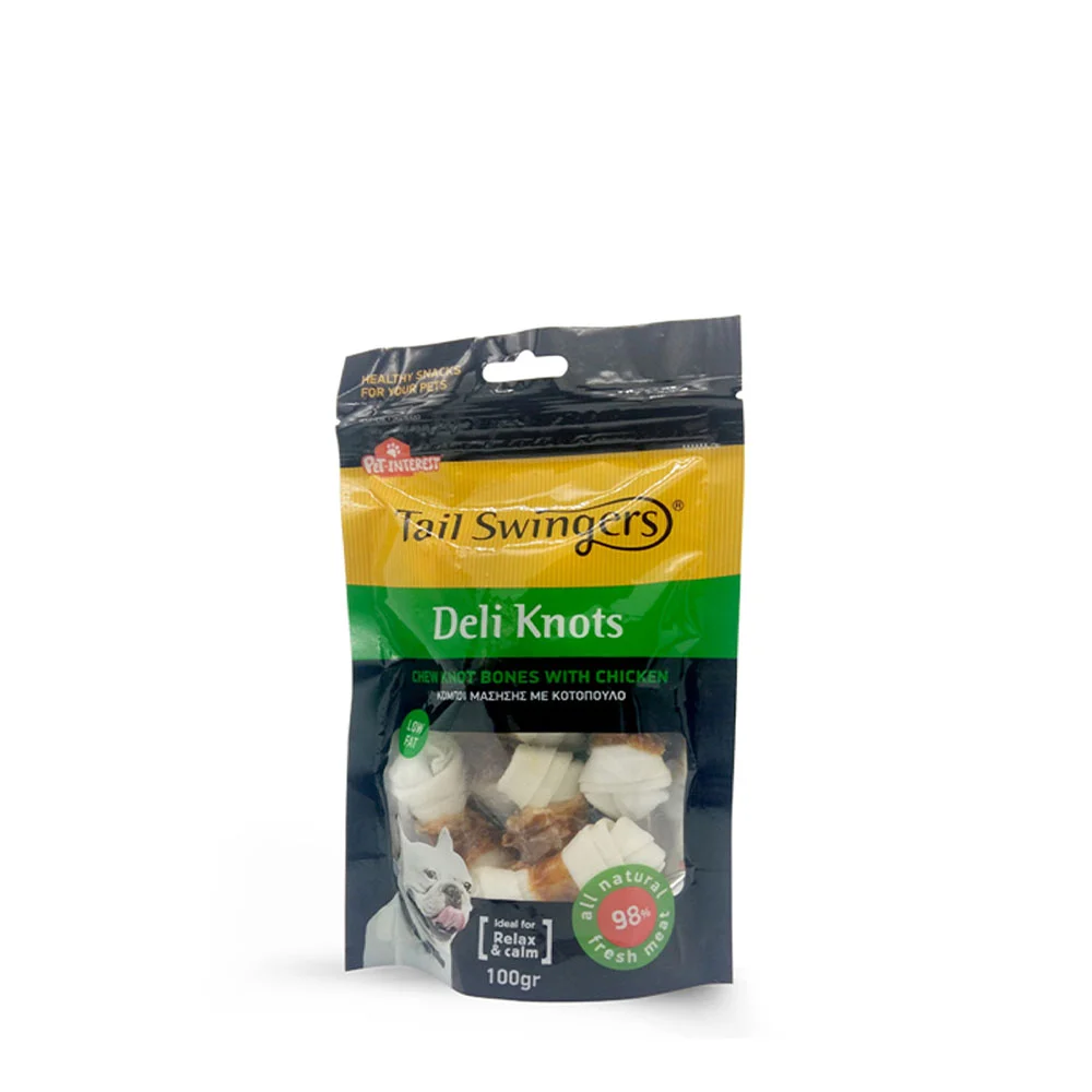 Φωτογραφία προϊόντος: Pet Interest Tailswingers Deli Knots-Rawhide With Chicken 100gr