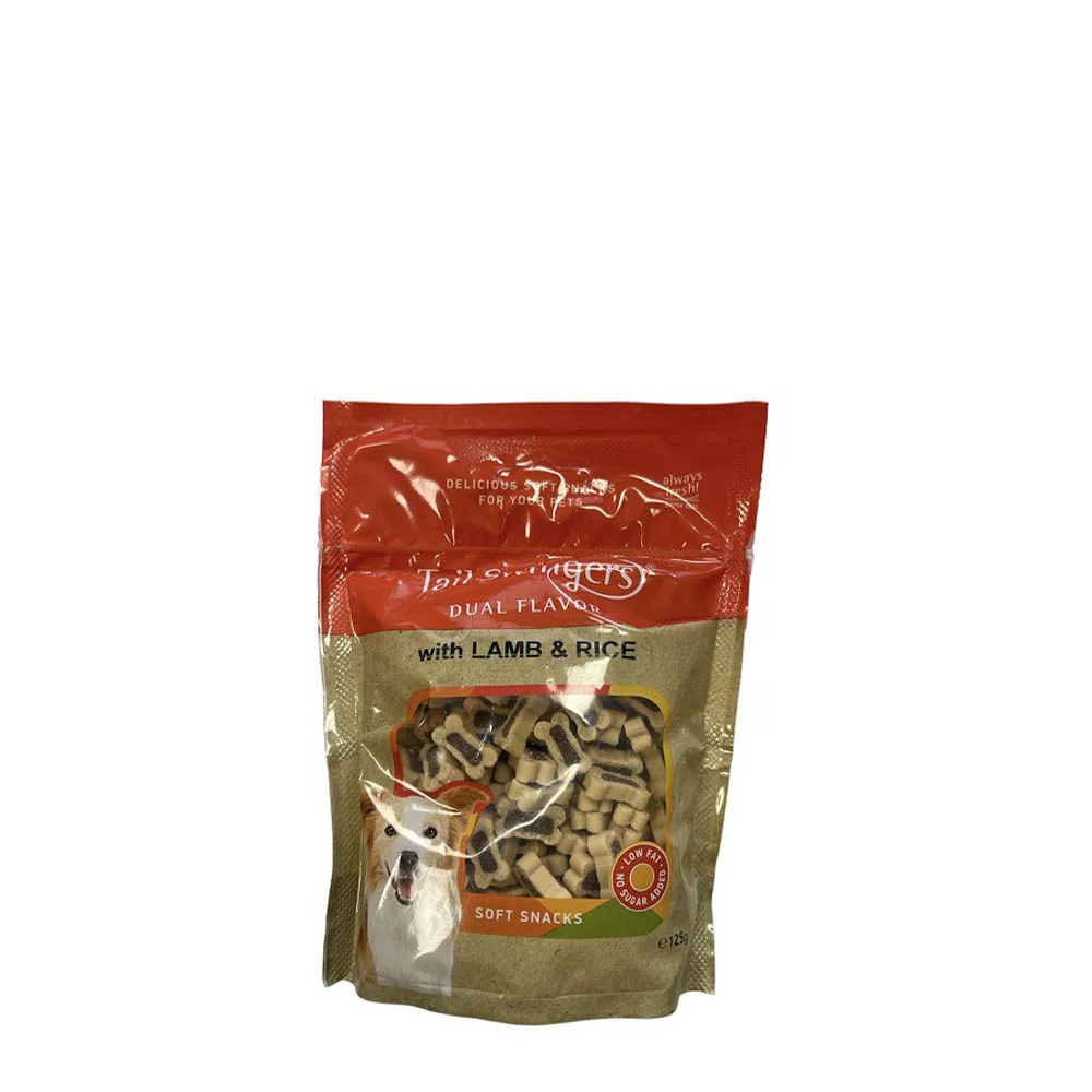 Φωτογραφία προϊόντος: Pet Interest Tail Swingers Soft Dual Flavor Λιχουδιά με Αρνί και Ρύζι 125gr