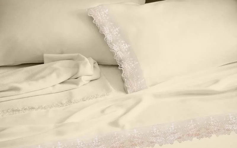Φωτογραφία προϊόντος: LACE ΕΚΡΟΥ ΣΕΤ ΣΕΝΤΟΝΙΑ ΝΥΦΙΚΑ MAKIS TSELIOS 240x260cm