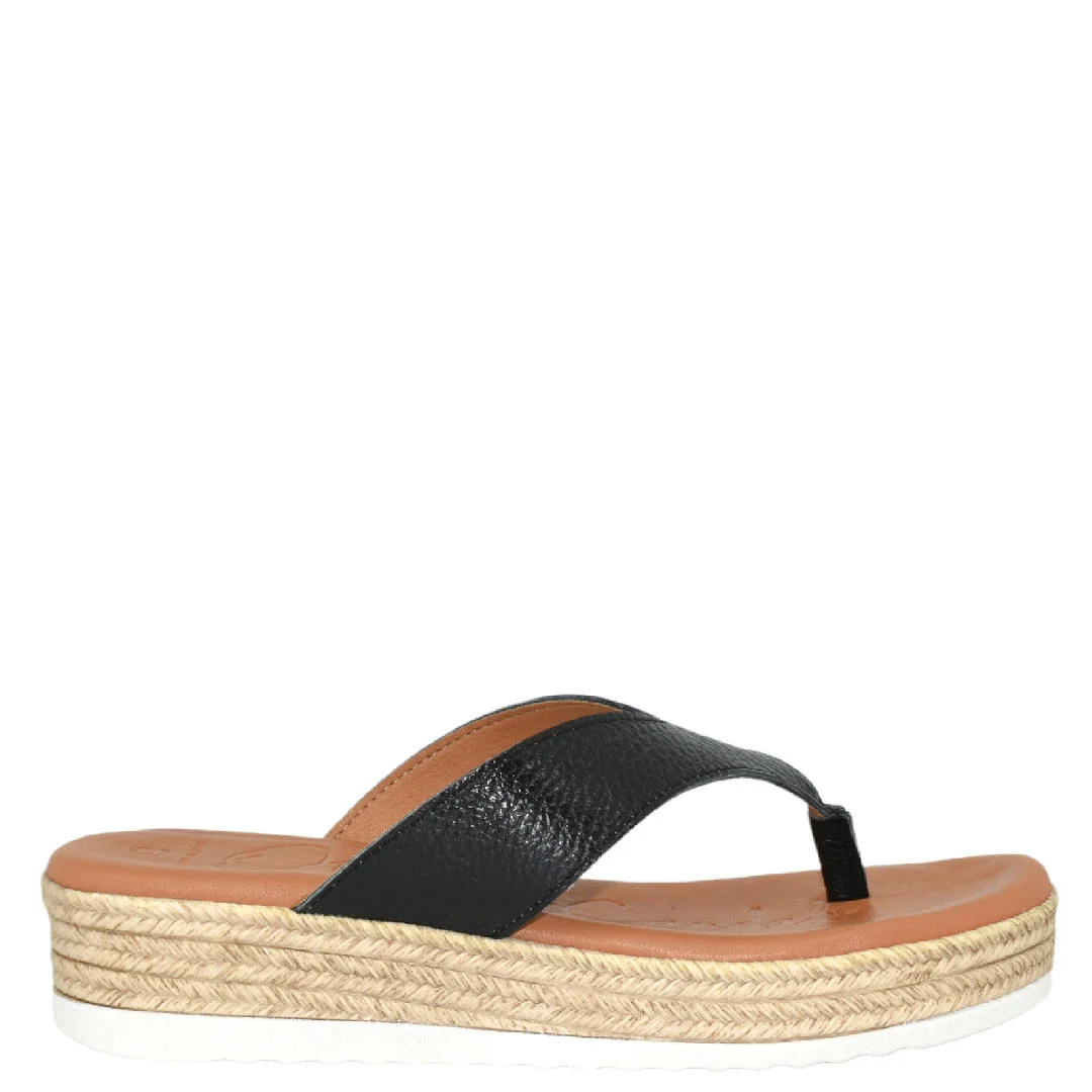 Φωτογραφία προϊόντος: Oh my Sandals Δερμάτινες Γυναικείες Παντόφλες σε Μαύρο Χρώμα 5019