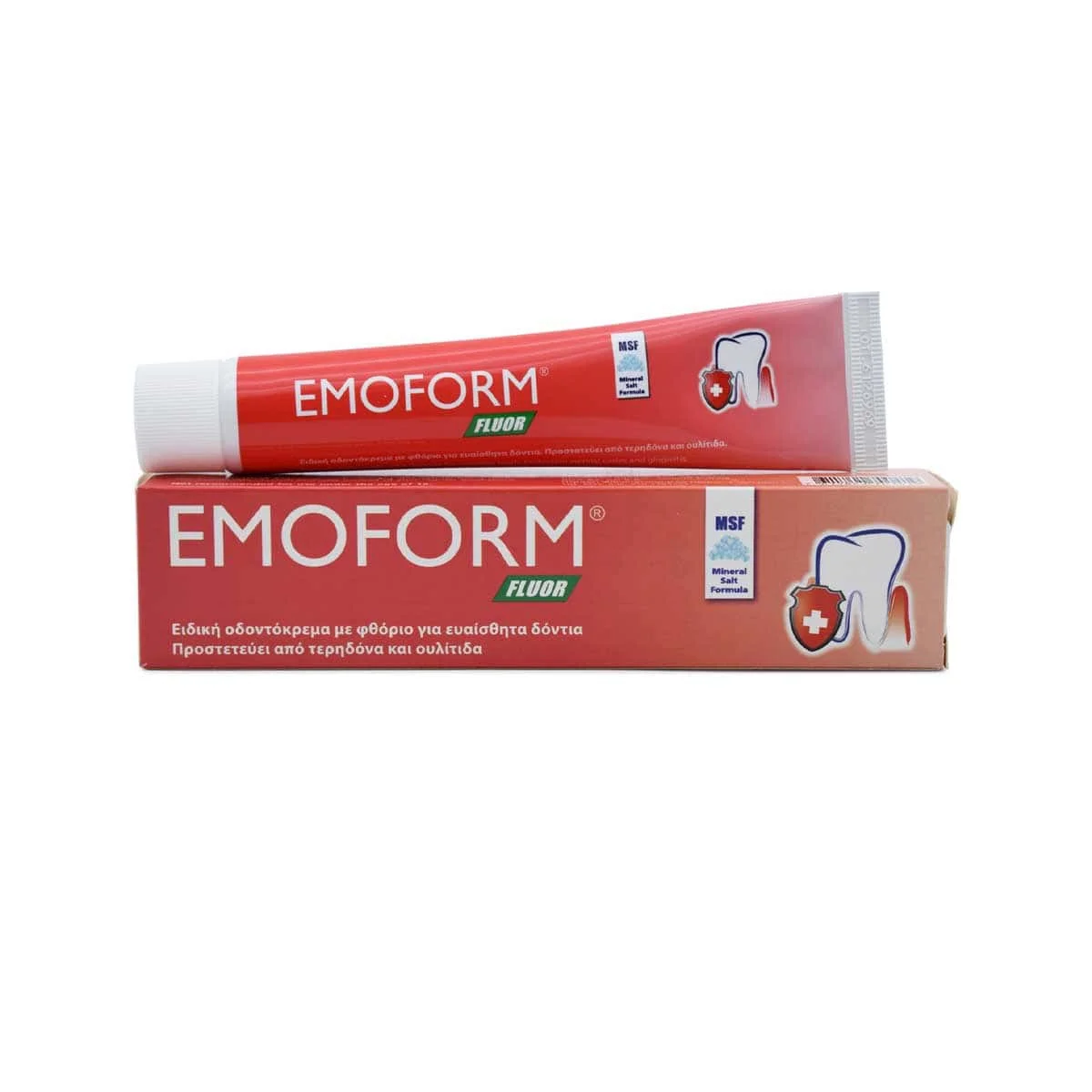Φωτογραφία προϊόντος: Medipharmacy Emoform Fluor Swiss Ειδική Οδοντόκρεμα με Φθόριο για Ευαίσθητα Δόντια 50gr