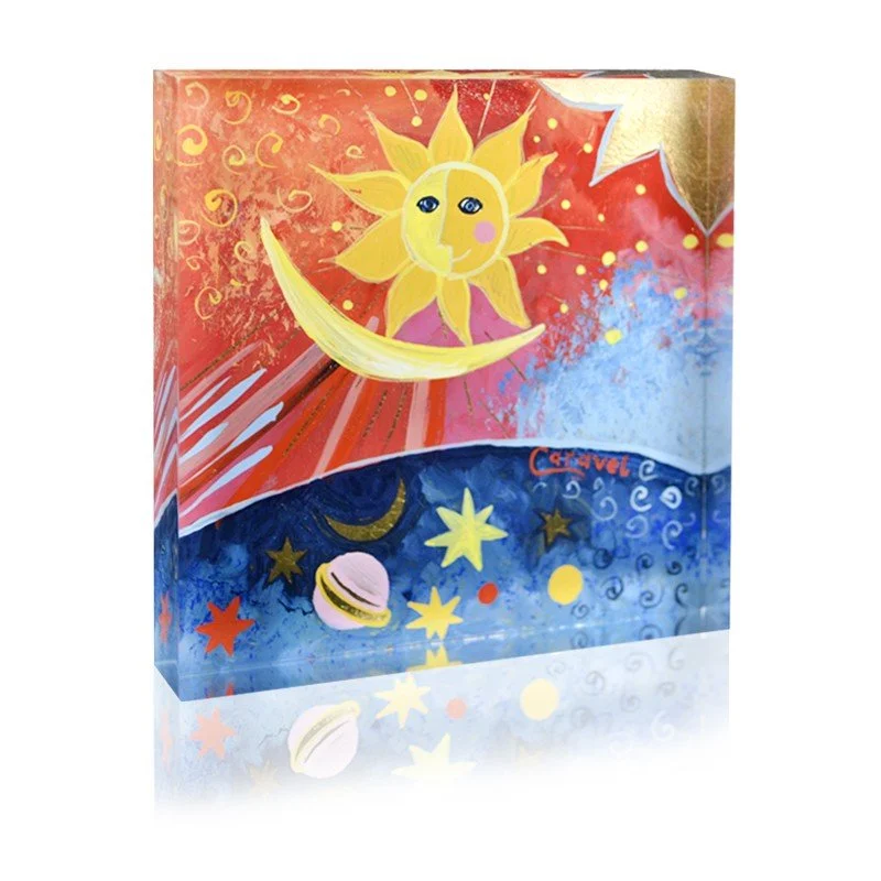 Φωτογραφία προϊόντος: Ζωγραφική Σε Plexiglass - Astro Με Φύλλα Χαλκού