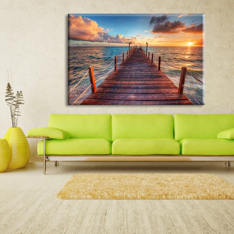 Φωτογραφία προϊόντος: Πίνακας Σε Καμβά - Sunrise On The Pier