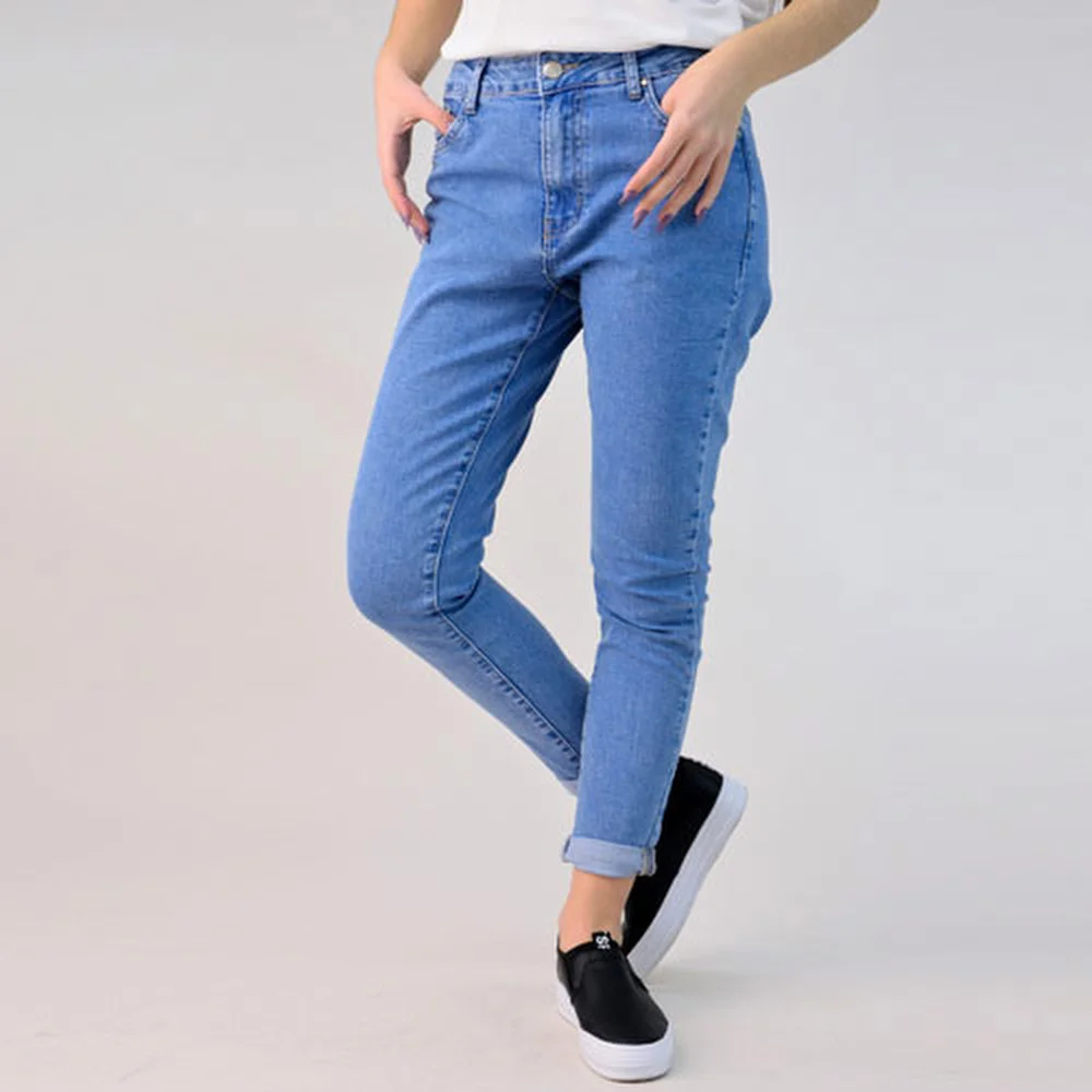 Φωτογραφία προϊόντος: Potre Παντελόνι τζιν mom fit / Μπλε Τζιν