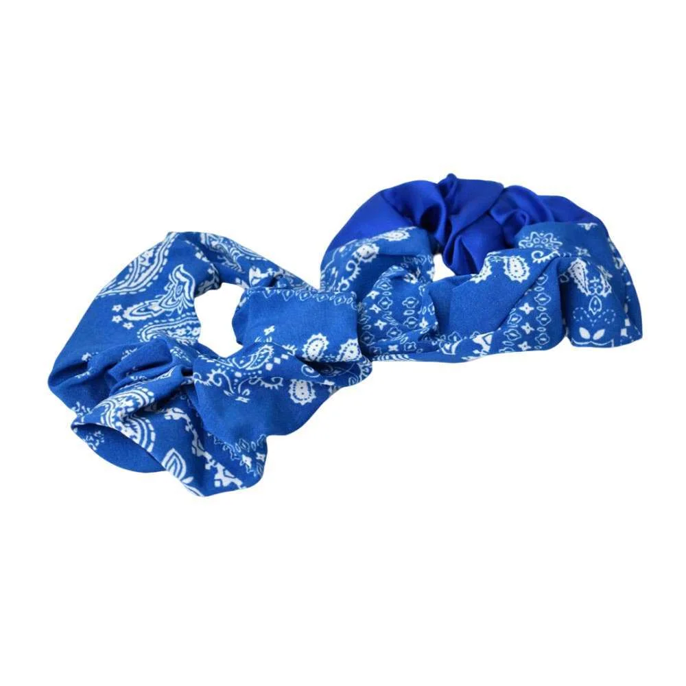 Φωτογραφία προϊόντος: Potre Αξεσουάρ μαλλιών Scrunchies 2 τμχ / Μπλε Ρουά