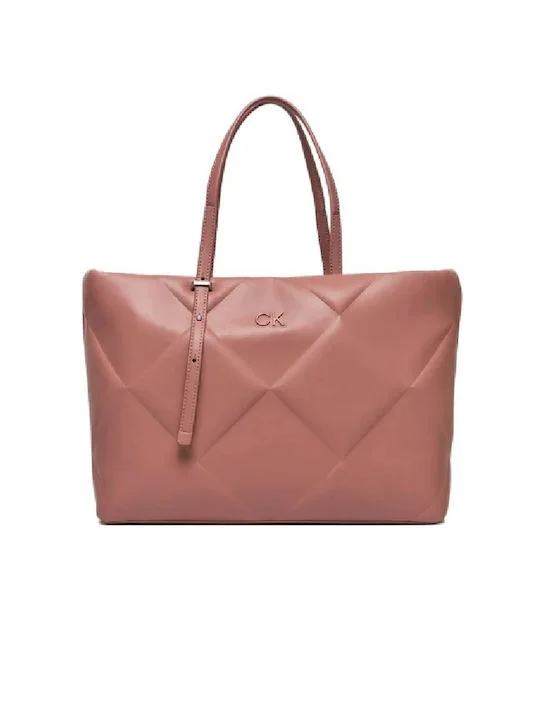 Φωτογραφία προϊόντος: CALVIN KLEIN ΓΥΝΑΙΚΕΙΑ ΤΣΑΝΤΑ RE-LOCK QUILT TOTE K60K611339, NUDE, Γυναίκα